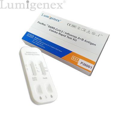 SARS-CoV-2 / Flu A Flu B Rapid Test Kit Colloidal Gold CE সার্টিফিকেট TGA রেজিস্টার