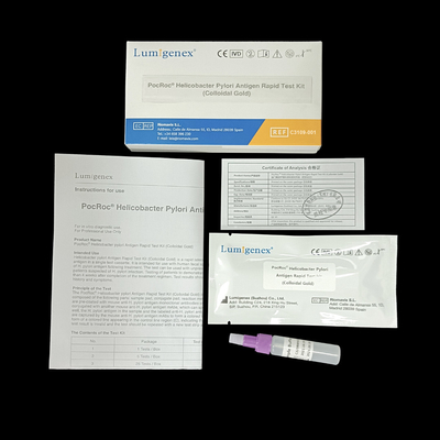 Lumigenex Helicobacter Pylori Rapid Test by Colloidal Gold CE সার্টিফিকেট