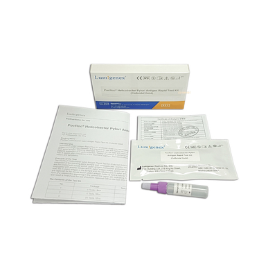Lumigenex Helicobacter Pylori Antigen Rapid Test Kit Colloidal Gold CE সার্টিফিকেট