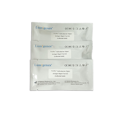 Lumigenex Helicobacter Pylori Antigen Rapid Test Kit Colloidal Gold CE সার্টিফিকেট