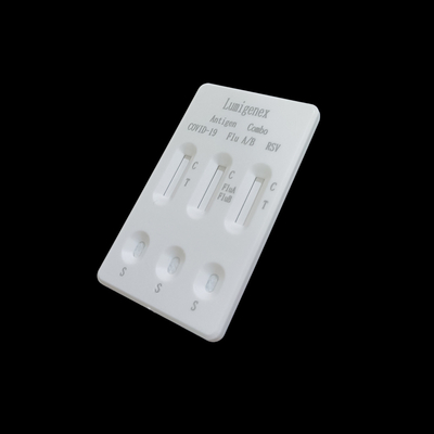 SARS-CoV-2 / ইনফ্লুয়েঞ্জা A+B / RSV অ্যান্টিজেন কম্বো র‌্যাপিড টেস্ট কিট 3 ড্রপ নমুনা ভলিউম