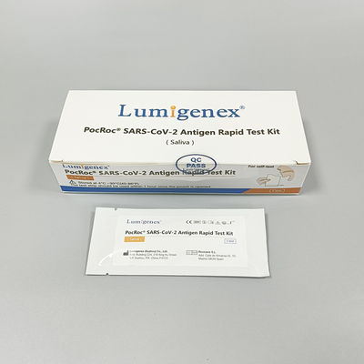 উচ্চ নির্ভুলতা Covid-19 Antigen Rapid Test Kit Saliva 95.56% সংবেদনশীলতা